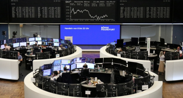 الأسهم الأوروبية بصدد أسوأ أسبوع لها منذ منتصف أغسطس